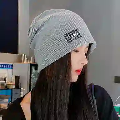 优幽兰 韩版显脸小针织 大头围 防风防寒保暖 绒线帽 男女同款情侣款