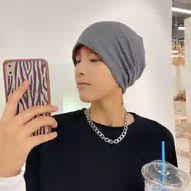 优幽兰 加厚大头护耳包头休闲防风防寒保暖 绒线帽 男女同款情侣款