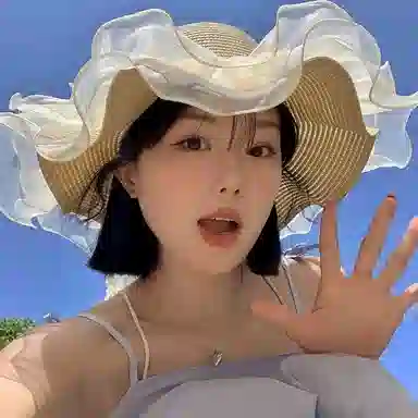 优幽兰 法式蕾丝大帽檐草帽甜美气质防紫外线遮阳帽可折叠出游太阳帽夏季海边度假沙滩帽 纤维素材料 防晒帽 女款