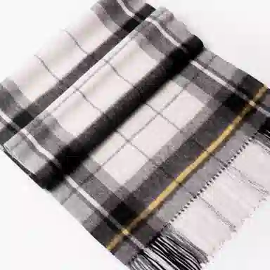 优幽兰 经典款针织加厚保暖商务休闲护脖子防风防寒 绒线围巾 男款