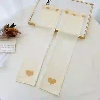 优幽兰 百搭潮流时尚夏季户外防紫外线开车骑行休闲简约便携小众设计感渐变爱心零触感 防晒袖 女款