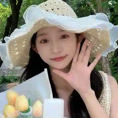 优幽兰 时尚百搭法式慵懒感紧致简约潮流休闲大脸显小夏季出游大帽檐户外旅行 聚酯纤维 防晒帽 女款