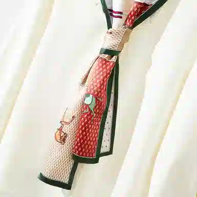 优幽兰 两用长条实用减龄气质 桑蚕丝 丝巾 女款 礼盒装