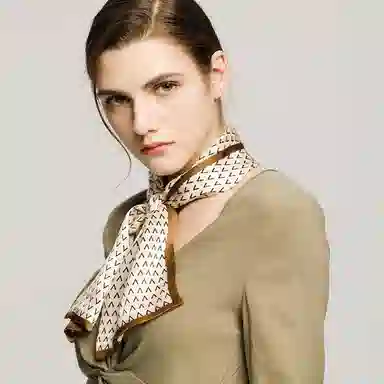 优幽兰 百搭时尚长条杭州丝绸减龄穿搭妈妈潮流 真丝桑蚕丝 丝巾纱巾 女款