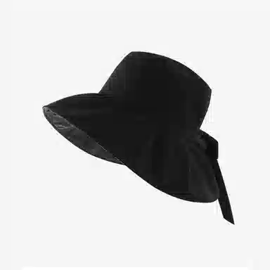 优幽兰 简约高级感显脸小遮阳夏天时尚出游通勤骑车防紫外线百搭户外大檐蝴蝶结太阳#好运 聚酯纤维 防晒帽 女款