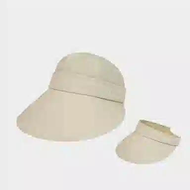 优幽兰 休闲简约高级感遮阳帽大檐显脸小舒适透气空顶帽百搭时尚户外防紫外线太阳帽子 聚酯纤维 防晒帽 男款