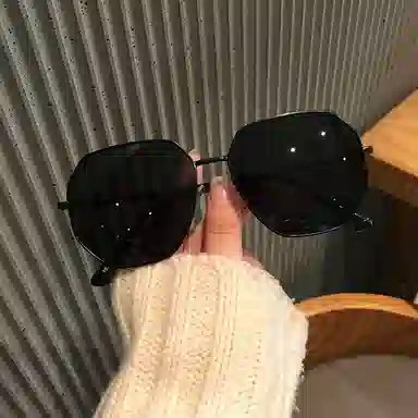 优幽兰 小众高级感大脸显小个性街拍氛围感防晒开车驾驶防紫外线旅游 方形 太阳眼镜 男女同款情侣款