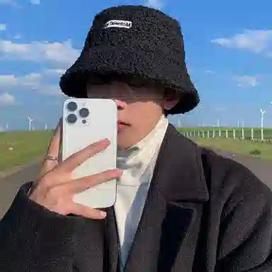 优幽兰 秋冬季新款百搭休闲时尚针织加厚大头围 防风防寒盆帽保暖护耳 渔夫帽 男女同款情侣款