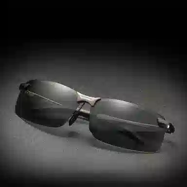 优幽兰 众帅气高级感显脸小个性偏光墨镜复古街拍男防晒防紫外线偏光眼镜气质休闲钓鱼时尚穿搭 金属 方形 太阳镜 男款