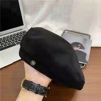 优幽兰 韩版显脸小报童 防风防寒 加厚保暖高级感韩系 贝雷帽 女款