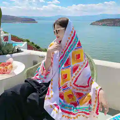 优幽兰 保暖外搭 两用旅行 减龄穿搭 空调房办公室 披肩 女款