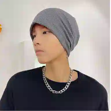 优幽兰 加厚大头护耳包头休闲防风防寒保暖 绒线帽 男女同款情侣款