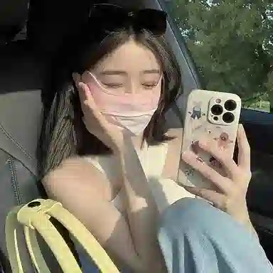 优幽兰 户外登山防风小众设计感渐变全脸遮阳舒适挂耳式透气骑行 口罩 女款