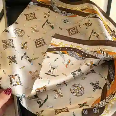 推荐 优幽兰 桑蚕丝百搭时尚真丝小方巾韩版发带衬衣飘带简约通勤实用妈妈气质减龄穿搭四季通用包包装饰 丝巾 女款