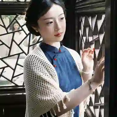 优幽兰 百搭简约高级感素雅时尚新中式旗袍外搭薄款文艺气质镂空日常可穿 粘纤 披肩 女款