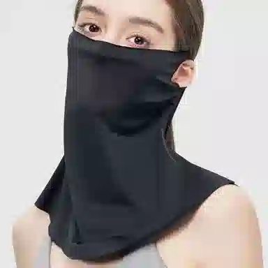 优幽兰 休闲百搭全脸颈部防护夏季开车遮阳口罩透气凉感脸罩护眼角挂耳面纱防紫外线脸基尼旅行登山推荐 锦纶 防晒面罩 女款
