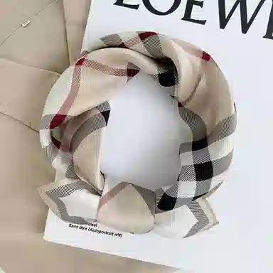 优幽兰 小方巾包包绑带休闲衬衫配饰妈妈减龄实用小众户外穿搭 桑蚕丝 丝巾 女款