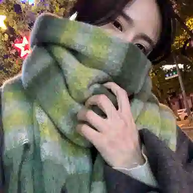 优幽兰 秋冬季纯色围脖百搭休闲时尚闺蜜防风防寒加厚保暖马海毛清新甜美穿搭 仿羊绒 绒线围巾 女款