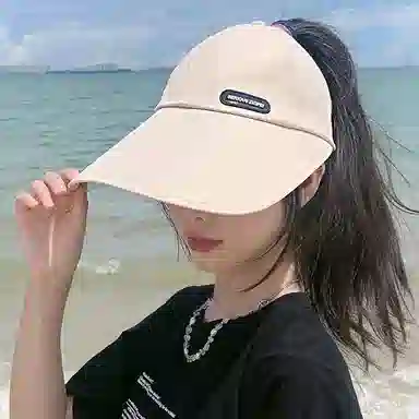 优幽兰 防晒遮阳运动风时尚简约显脸小户外防紫外线 棉 鸭舌帽 女款