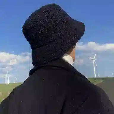 优幽兰 秋冬季新款百搭休闲时尚针织加厚大头围 防风防寒盆帽保暖护耳 渔夫帽 男女同款情侣款