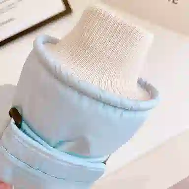 优幽兰 防风防寒加绒加厚滑耐磨实用保暖加绒加厚耐用耐磨 防水小众拼色韩系通勤随身便携护手 绒线手套 女款