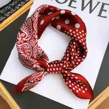 优幽兰 腰果 搭配衬衫职业装围脖子四季通用薄款高级感文艺飘带穿 丝巾 女款