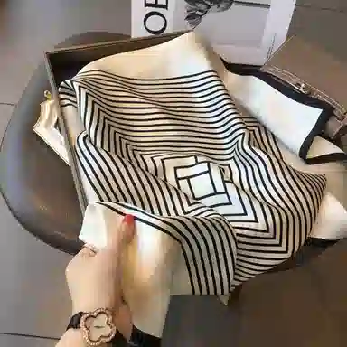 优幽兰 小方巾四季通用领巾 桑蚕丝 丝巾 女款