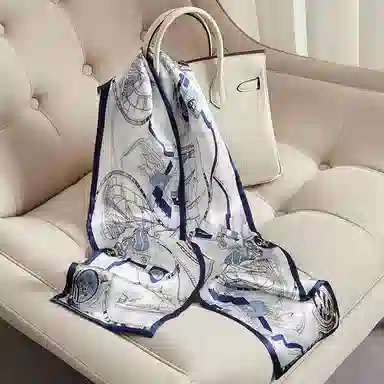 优幽兰 百搭高级感小长条领巾春秋夏优雅气质高端细窄韩版时尚洋气西装领巾复古法式飘带包包绑带发带多功能 丝巾 女款