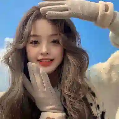 优幽兰 电动车分指 防滑耐磨  防风防寒加绒加厚棉 旅游开车骑车 钓鱼保暖小众韩版实用护手 绒线手套 女款