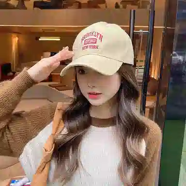 优幽兰 韩版显脸小 防风防寒高级感小众大头围休闲简约穿搭学生 聚酯纤维 鸭舌帽 男女同款情侣款