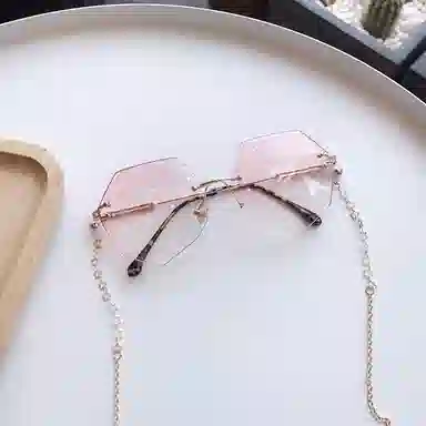 优幽兰 高级感大脸显小设计感无框街拍小众时髦开车驾驶 不规则形 太阳眼镜 女款