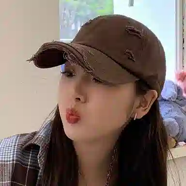 优幽兰 复古大头围时髦纯色防紫外线遮阳休闲实用旅游骑车开车小众防晒高级感 棉 鸭舌帽 男女同款情侣款