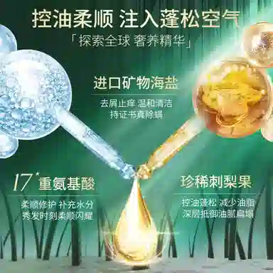维特丝 氨基酸控油蓬松洗发水 清爽去屑柔顺改善毛躁 持久留香