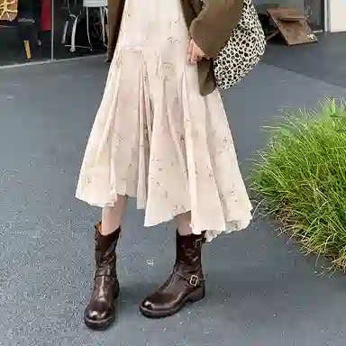 羊皮 复古时尚舒适百搭 短靴 女款