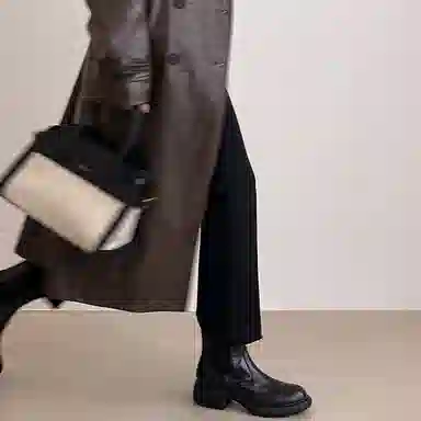 五九丹七 羊皮 厚底显瘦舒适百搭时尚经典简约款  切尔西靴 女