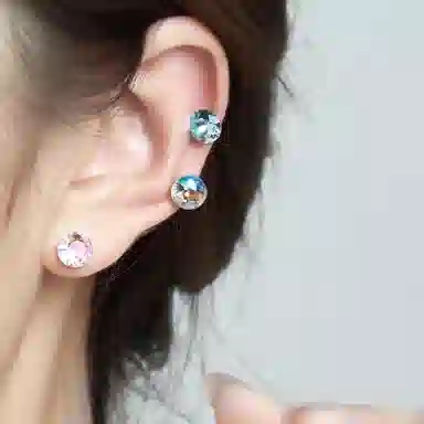 Mango Silver MGS Sparkle Studs