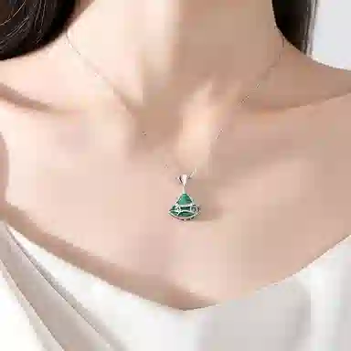 龙弗 【四季发财】事事圆满平安顺遂小舞裙锁骨链美拉德两件套考试考研上岸小众氛围高级感 玛瑙 项链 女款