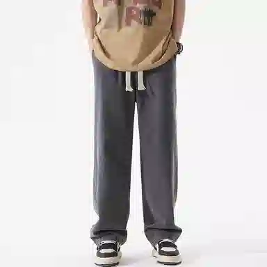 加菲猫家族 美式复古水洗做旧宽松潮牌牛仔裤 男女同款