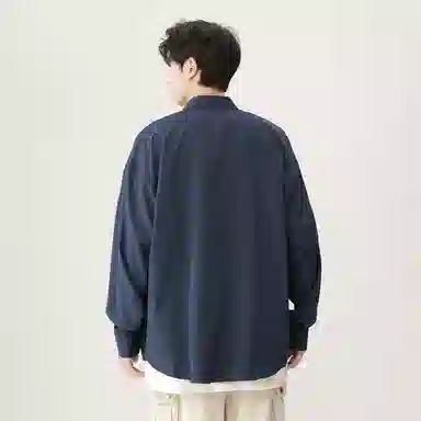 加菲猫家族 美式潮流时尚加菲猫卡通植物花卉印花百搭无性别主义落肩袖翻领衬衣叠穿春秋款日常通勤长袖少年感宽松上衣休闲外套衬衫 男女同款