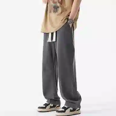 加菲猫家族 美式复古水洗做旧宽松潮牌牛仔裤 男女同款