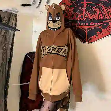KAKAZZY Bear Hoodie Full Zip