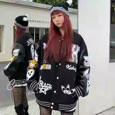 KAKAZZY Bomber Jacket Black