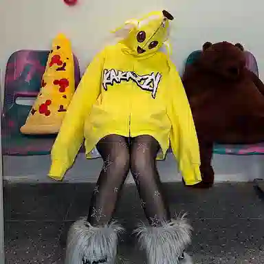 KAKAZZY Hoodie Yellow