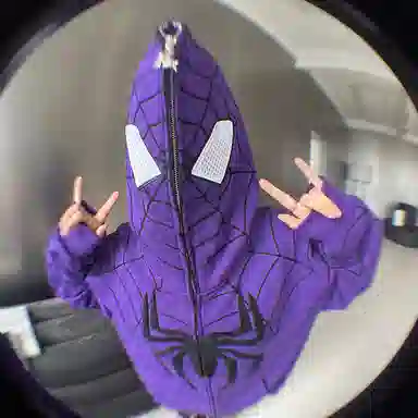 KAKAZZY Spider Embroidered Hoodie