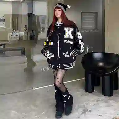 KAKAZZY Bomber Jacket Black