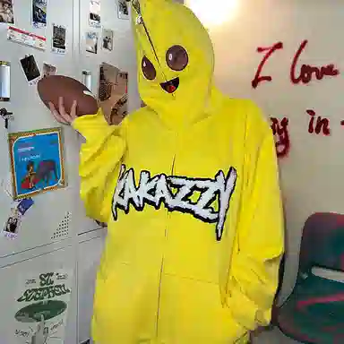 KAKAZZY Hoodie Yellow