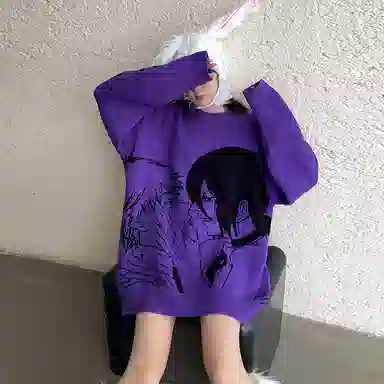 KAKAZZY Demon Crewneck Sweater Purple