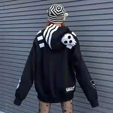 KAKAZZY Y2K Hoodie Black