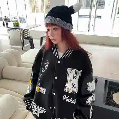 KAKAZZY Bomber Jacket Black