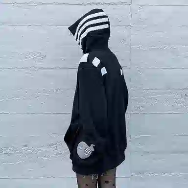 KAKAZZY Y2K Hoodie Black